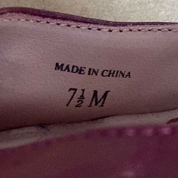 Vintage Guess By Marciano Burgundy Shoes Heels Size 7.5M - Picture 7 of 7